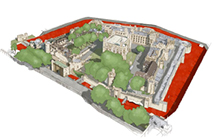 Tower of London aerial illustration