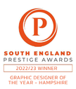 Graphic designer of the year 2022/23 award logo