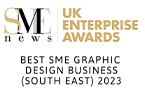 Best SME graphic Design Business SME 2023 (sout east) award logo