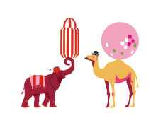 Digital illustrations for merchandise at Broadwick Soho x El Fenn Summer collaboration